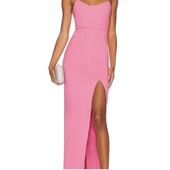 REVOLVE Superdown Pink Ryleigh Dress Bodycon Maxi - Picture 4 of 14